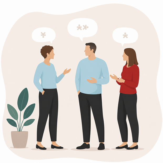 Leadership-at-work-staff-talking-graphic 1